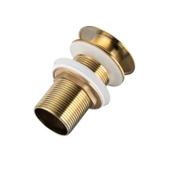 Balneo Bonde clic-clac sans trop-plein, pour lavabo, finition gold, laiton