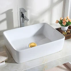 Balneo Bonde clic-clac sans trop-plein, pour lavabo, finition gold, laiton