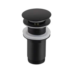 Balneo Bonde clic-clac sans trop-plein, pour lavabo, finition noir, laiton