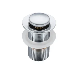 Balneo Bonde clic-clac sans trop-plein, pour lavabo, finition chrome, laiton