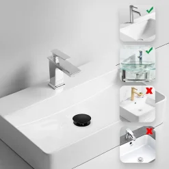 Balneo Bonde clic-clac sans trop-plein, pour lavabo, finition gold, laiton