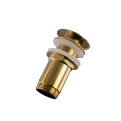 Balneo Bonde clic-clac sans trop-plein, pour lavabo, finition gold, laiton