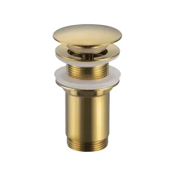 Balneo Bonde clic-clac sans trop-plein, pour lavabo, finition gold, laiton