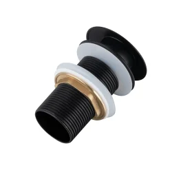 Balneo Bonde clic-clac sans trop-plein, pour lavabo, finition noir, laiton
