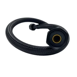 Balneo Flexible d'alimentation 1/2" x 3/8" 60 cm noir tuyau PEX avec tresse