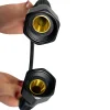 Balneo Flexible d'alimentation 3/8" x 3/8" 40 cm noir tuyau PEX avec tresse