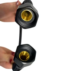 Balneo Flexible d'alimentation 3/8" x 3/8" 40 cm noir tuyau PEX avec tresse