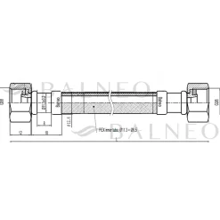 Balneo Flexible d'alimentation 3/8