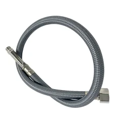 Balneo Flexible de raccordement pour robinet 3/8 x M10 50 cm tuyau PEX gris durable