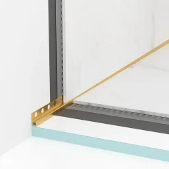 Balneo Profilé murale inclinée à gauche pour douche 170cm, acier inoxydable, finition gold, Pente de 1,5%