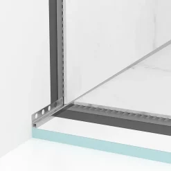 Balneo Profilé murale inclinée à gauche pour douche 120cm, acier inoxydable, finition inox, Pente de 1,5%