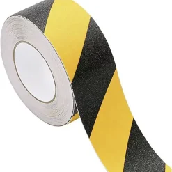 Bande antidérapante TOOLCRAFT ANST509M-YB 9 m x 50 mm noir/jaune, PVC, haute résistance
