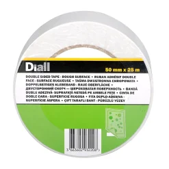 Bande double face 50 mm x 25 m, surface rugueuse