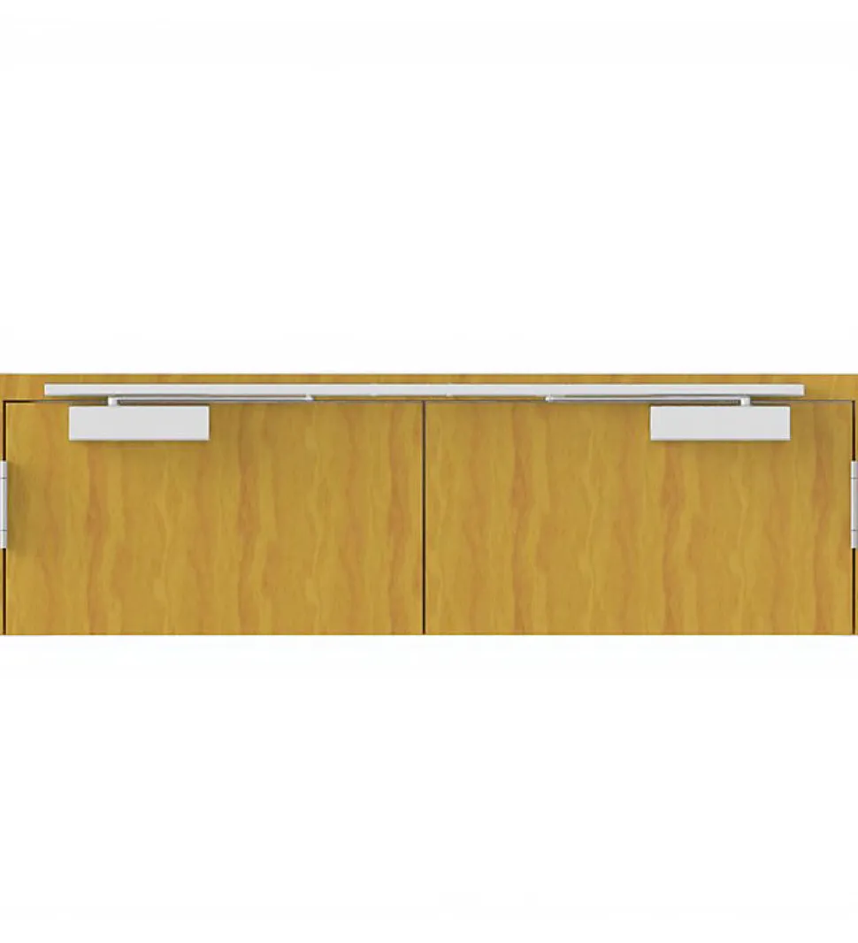 Bandeau Ferme portes double à force réglable 1 à 3 tirant gauche blanc Ensemble 2 Vantaux