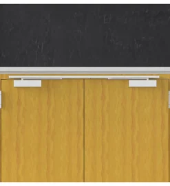 Bandeau Ferme portes double à force réglable 1 à 3 tirant gauche blanc Ensemble 2 Vantaux