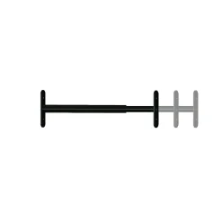 Barreau télescopique de fenêtre, acier noir, Afbat, L.90 à 170 cm