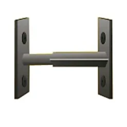 Barreau télescopique de fenêtre, acier noir, Mottez, L.30-55 cm
