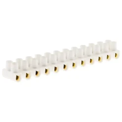 Barrette 12 plots section 4mm² - Blanc - Zenitech