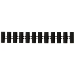 Barrette 12 plots section 25mm² - Noir - Zenitech
