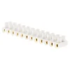 Barrette 12 plots section 6mm² - Blanc - Zenitech