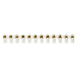 Barrette 12 plots section 6mm² - Blanc - Zenitech