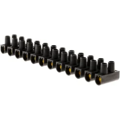Barrette 12 plots section 16mm² - Noir - Zenitech