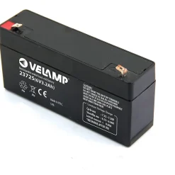Batterie rechargeable au plomb, connecteurs Faston, 6V 3.2Ah
