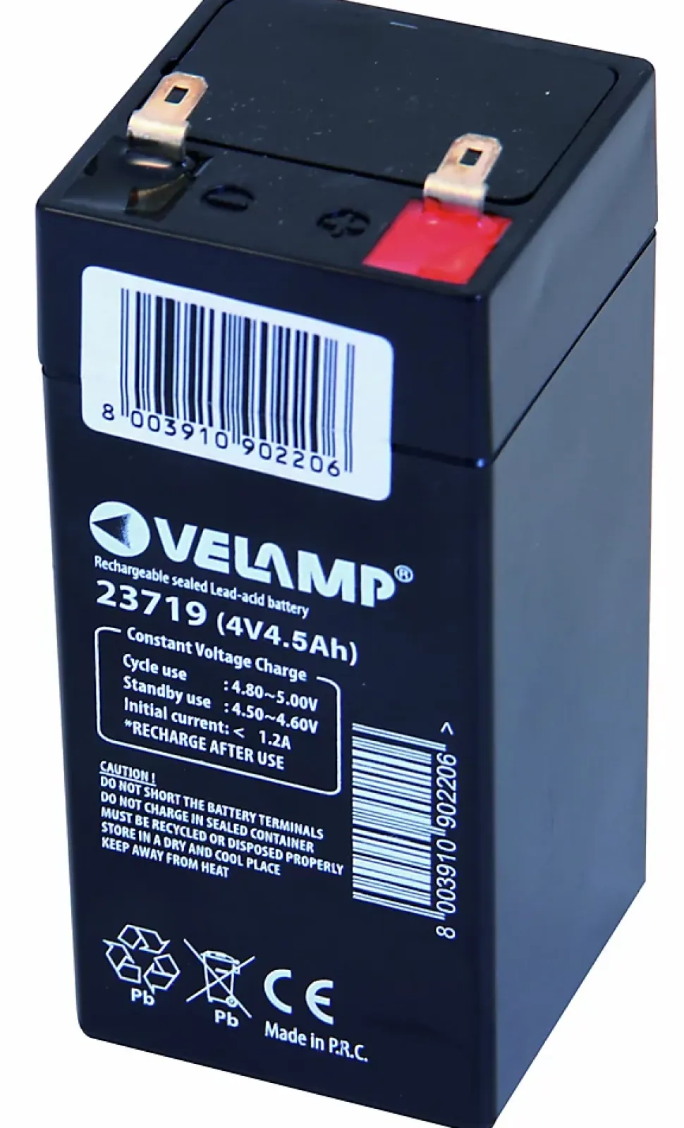 Batterie rechargeable au plomb 4V 4Ah