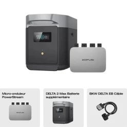 Batterie supplémentaire pour panneau solaire EcoFlow Delta 2 Max 2048W