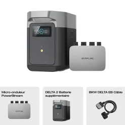 Batterie supplémentaire pour panneau solaire EcoFlow Delta 2 1024W
