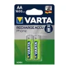Batteries Rechargeables AA NiMH Varta 1600mAh - Lot de 2 pour Téléphones sans Fil
