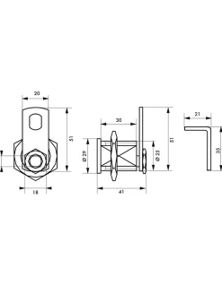 Batteuse BAL, compatible avec la distribution postale, épaisseur maxi 1,2mm, 2 cames, 2 clés - THIRARD
