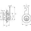 Batteuse 33mm pour épaisseur de porte maxi 24mm - THIRARD