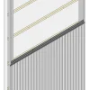Bavette de démarrage et de jonction pour bardage et parement Le Profileur Français XL45 en acier noir mat L.2.3m
