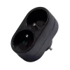 Biplite domino 2x16A 3500W 250V - Noir - Chacon