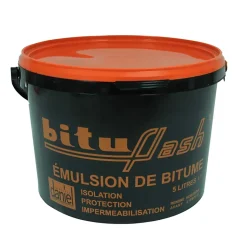 Bitume étanchéité, enduit bitumeux, imperméabilisant maçonnerie, bois, métaux, cuve, bassin, fondation, sol, BITUFLASH - PROCOM-5
