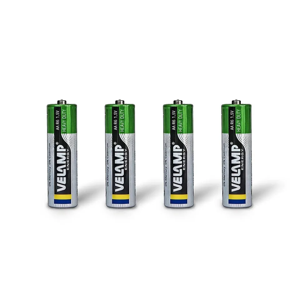 Blister de 4 piles R6 AA saline
