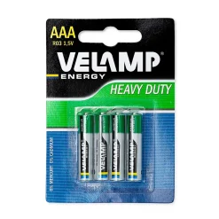 Blister de 4 piles R03 AAA saline