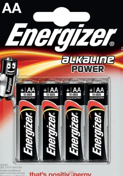 Blister ENERGIZER de 4 piles alcalines POWER LR6 (AA)