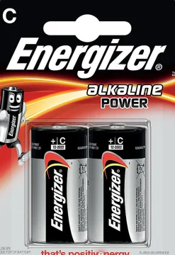 Blister ENERGIZER de 2 piles alcalines POWER LR14 (C)