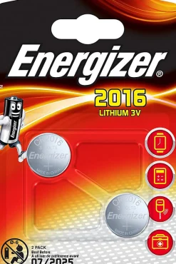 Blister ENERGIZER de 2 piles CR2016
