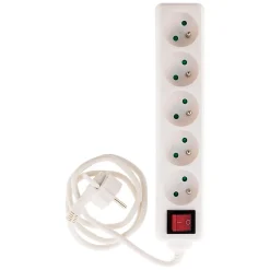 Bloc 5 prises + interrupteur 1m Zenitech