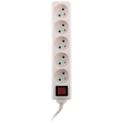 Bloc 5 prises + interrupteur 1m Zenitech