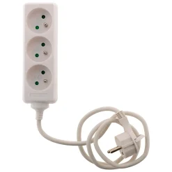 Bloc 3 prises blanc 1m Zenitech