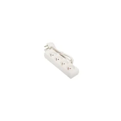 Bloc 4 prises GO/ON 2P+T 4x16A blanc 1 m cable HO5VVF 3x1G1.0