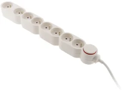 Bloc Home 8 prises 16A 2P+T câble 1,5m - Blanc - Zenitech