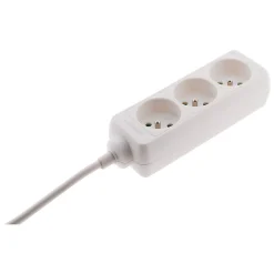 Bloc multiprise 3 prises 2P+T 16A blanc - Zenitech