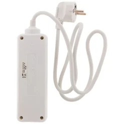 Bloc multiprise 3 prises 2P+T 16A blanc - Zenitech