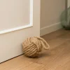 Bloque-porte boule noeud Rei tissu ⌀15x H.32 cm