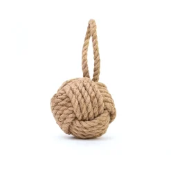 Bloque-porte boule noeud Rei tissu ⌀15x H.32 cm